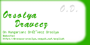 orsolya dravecz business card